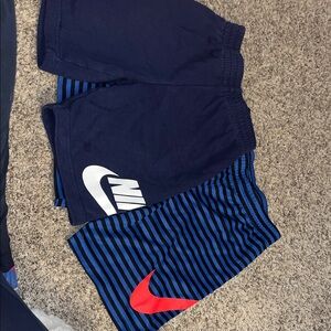 Nike Kids Navy and Striped Shorts LOT
